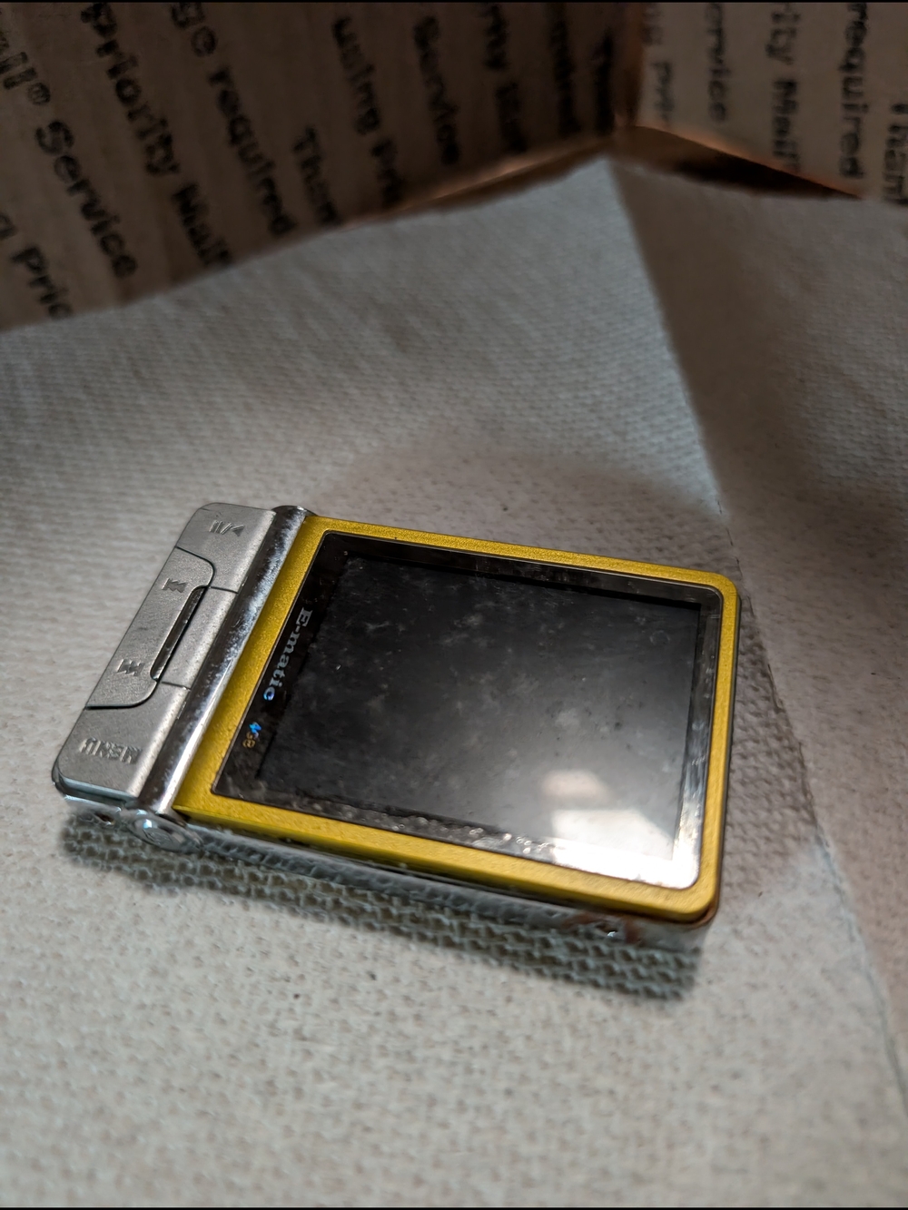 Yellow Framed Portable Digital Media Player MP3